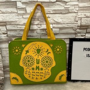 VIVA LOCO Felt Skull Bag